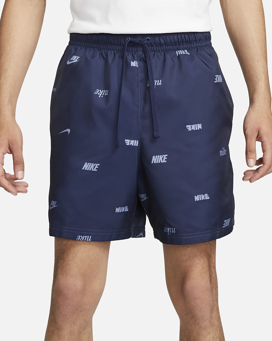 Nike Club Men s Woven Allover Print Flow Shorts. Nike